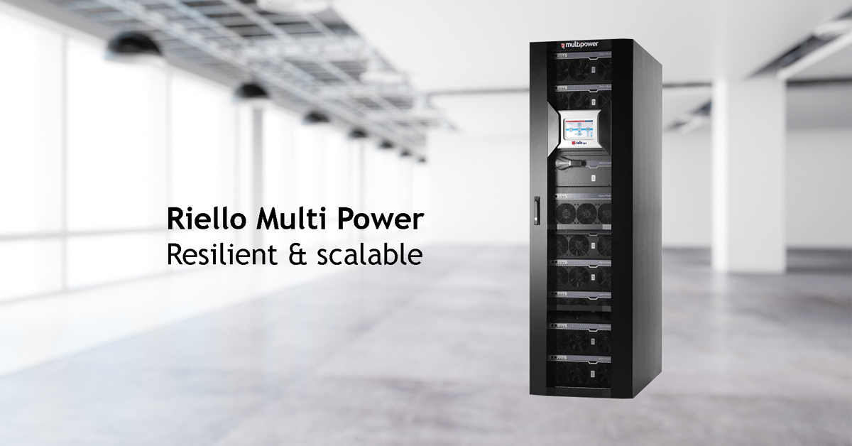 Riello MULTI POWER is a three-phase uninterruptible power supply with a modular architecture, ON LINE Double Conversion type, with the possibility of redundant. Perfect for securing critical infrastructure.