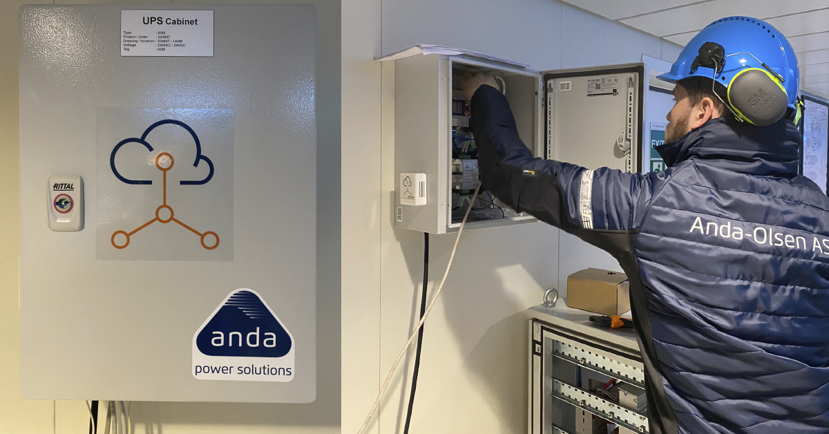Markus Søvik Gunnarsson onboard REM Energy to install the Anda Cloud monitoring solution.